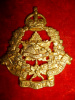 C25 - King's Canadian Hussars Officer's Gilt Cap Badge